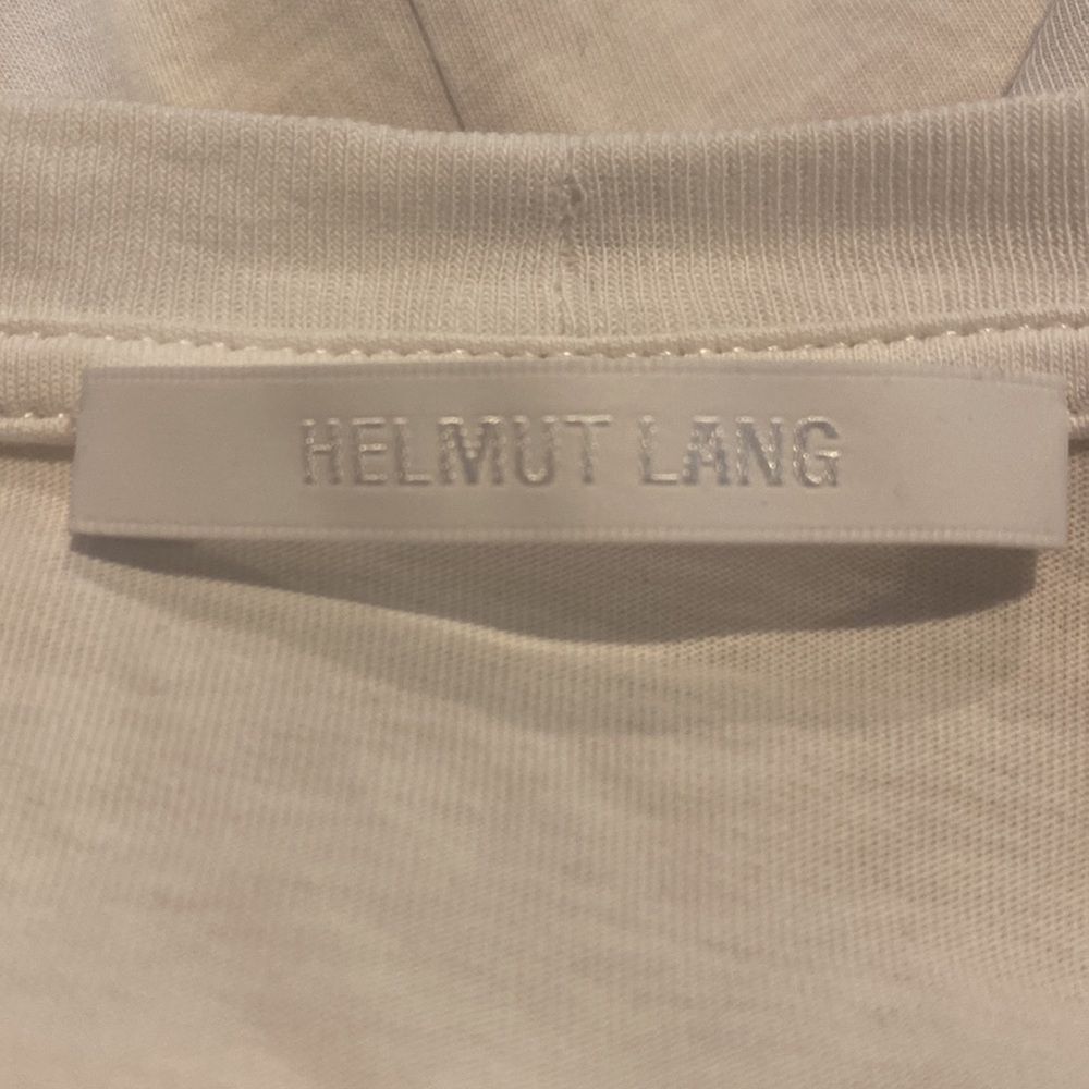Helmut Lang Large Long-Sleeve Color-Block Logo Gr… - image 7
